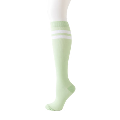 Chaussettes de compression hautes rayées (6 paires) - image 3