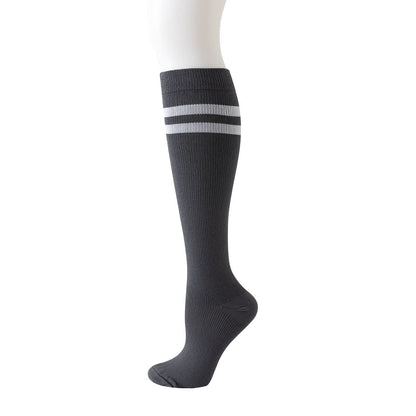 Chaussettes de compression hautes rayées (6 paires) - image 2