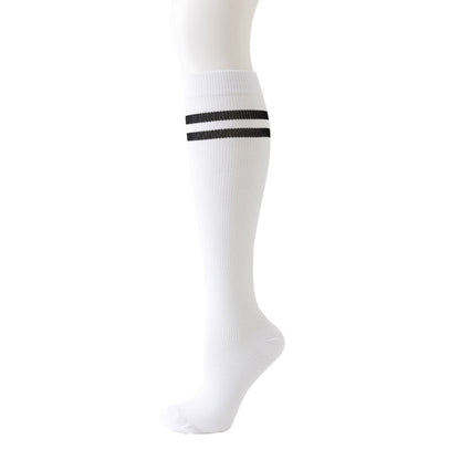 Chaussettes de compression hautes rayées (6 paires) - image 6