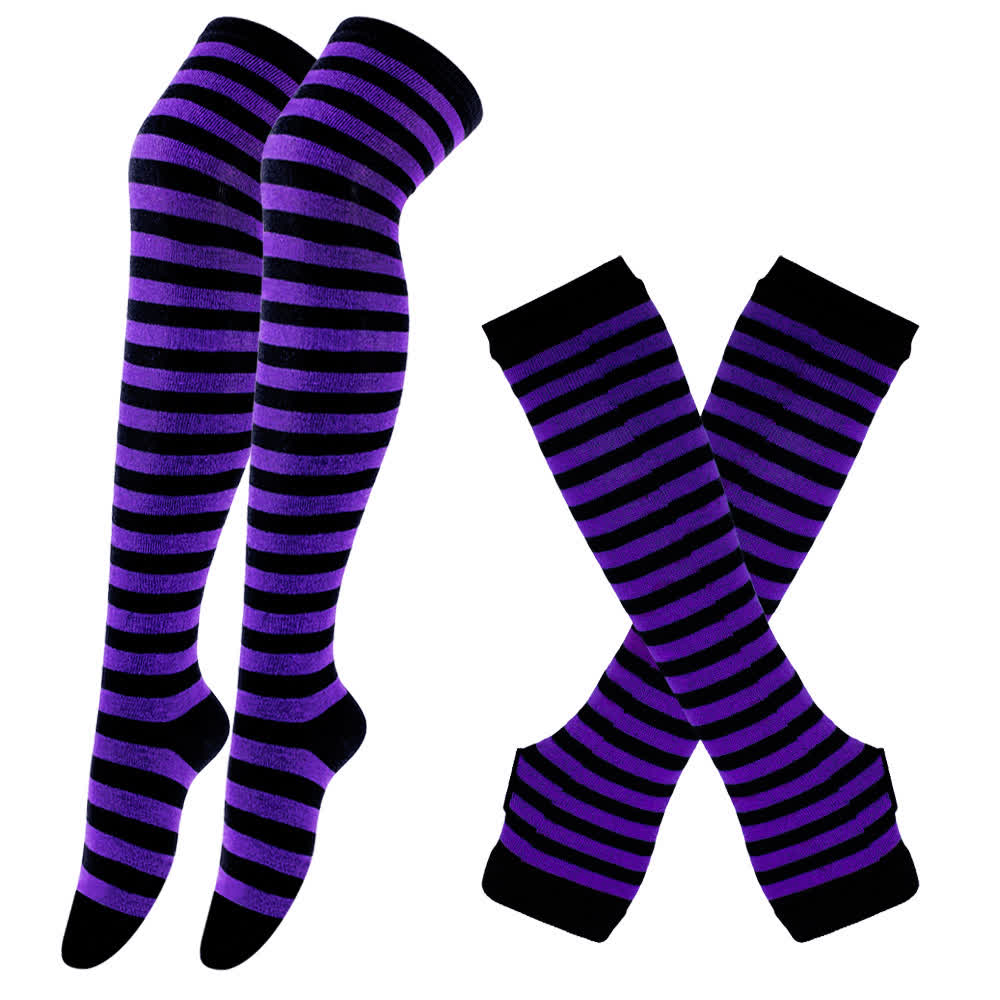 Ensemble de gants et chaussettes hautes Purple Series - Violet - C - Taille unique - image 2