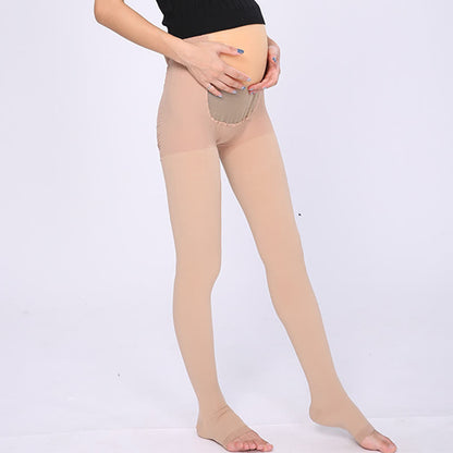 Collants de compression taille haute à bout ouvert (20-30 mmHg) - Nu - XL - image 2