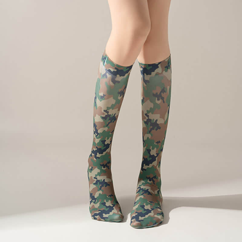 Chaussettes hautes à imprimé camouflage léopard sauvage (5 paires) - image 14