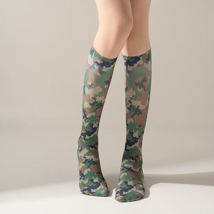Chaussettes hautes à imprimé camouflage léopard sauvage (5 paires) - image 14