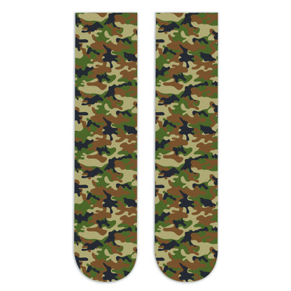 Chaussettes hautes à imprimé camouflage léopard sauvage (5 paires) - F - EU36-42 (US3-8.5) - image 15