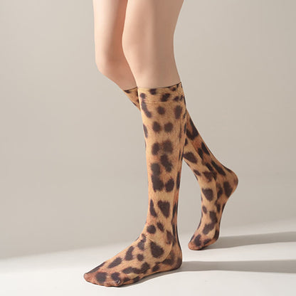 Chaussettes hautes à imprimé camouflage léopard sauvage (5 paires) - image 4