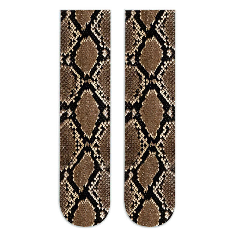 Chaussettes hautes à imprimé camouflage léopard sauvage (5 paires) - C - EU36-42 (US3-8.5) - image 8