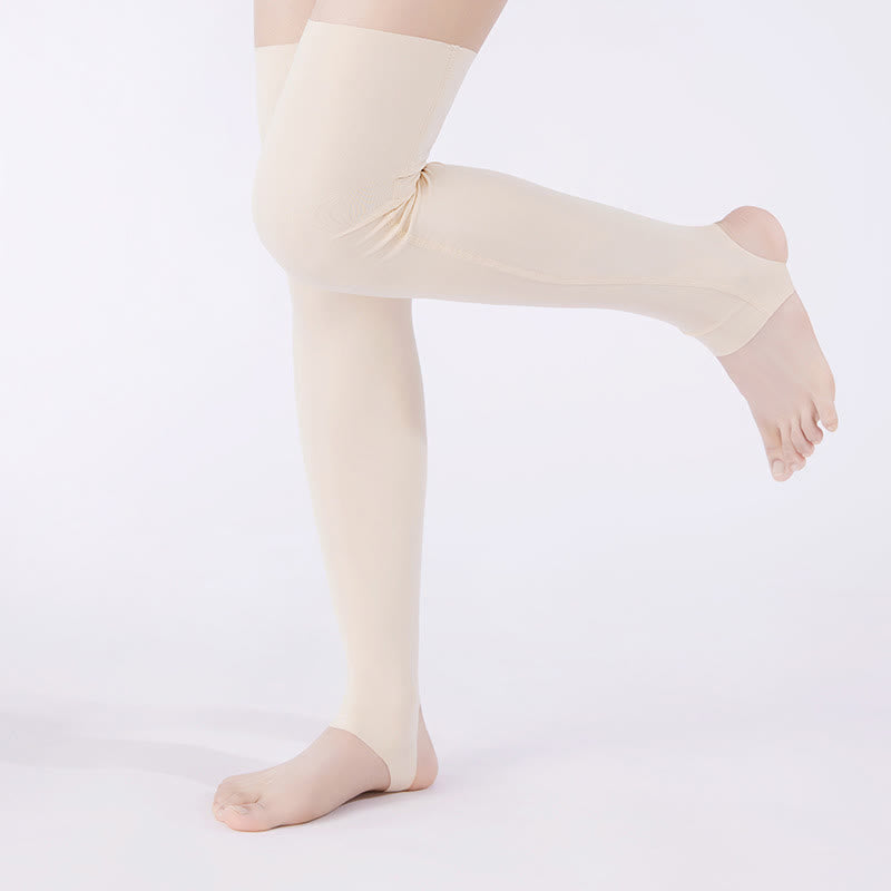 Manchons de cuisse respirants et antidérapants de couleur unie - image 2