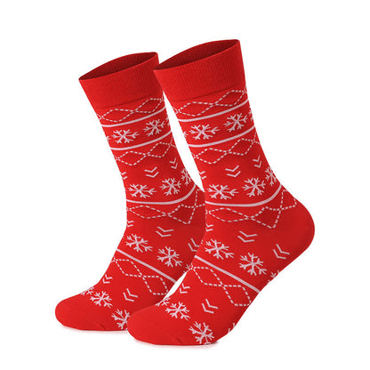 Chaussettes de Noël motif élan (3 paires) - Rouge - EU36-46 (US4-12) - image 7