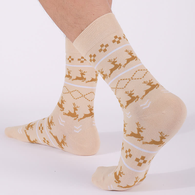 Chaussettes de Noël motif élan (3 paires) - image 10