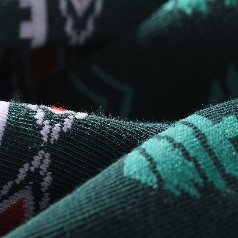Chaussettes de Noël motif élan (3 paires) - image 5