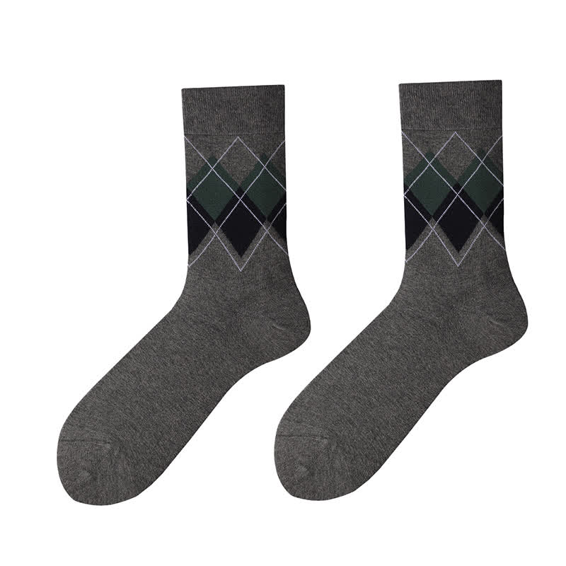 Chaussettes à carreaux style britannique (4 paires) - image 10