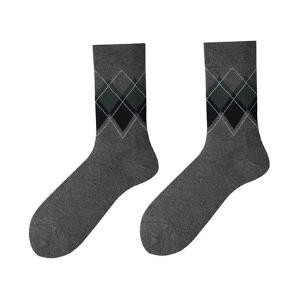 Chaussettes à carreaux style britannique (4 paires) - image 10