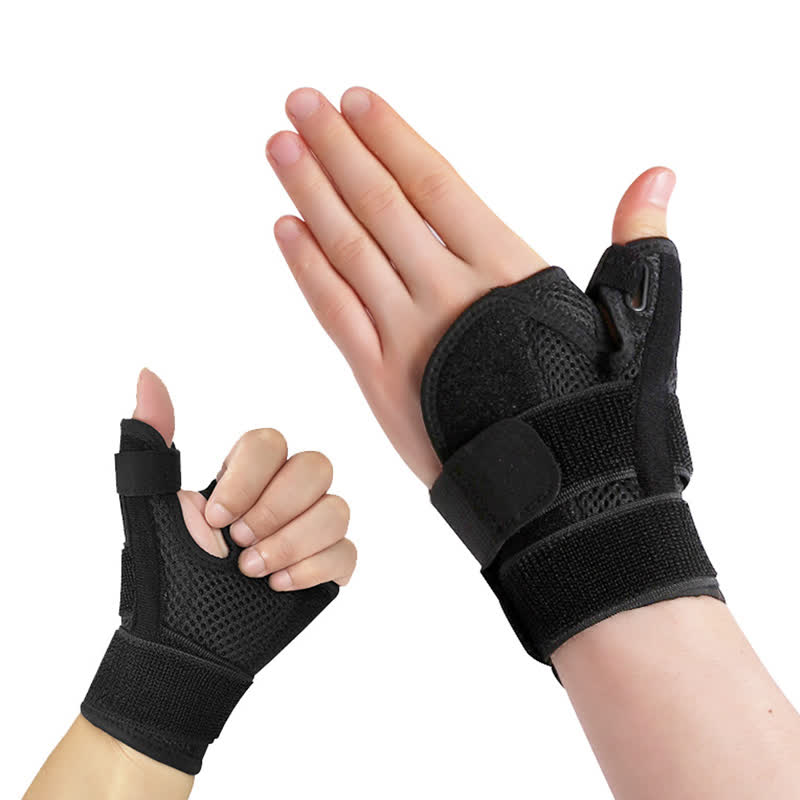 Attelle de poignet de compression confortable en maille respirante - Noir - Taille unique - image 3