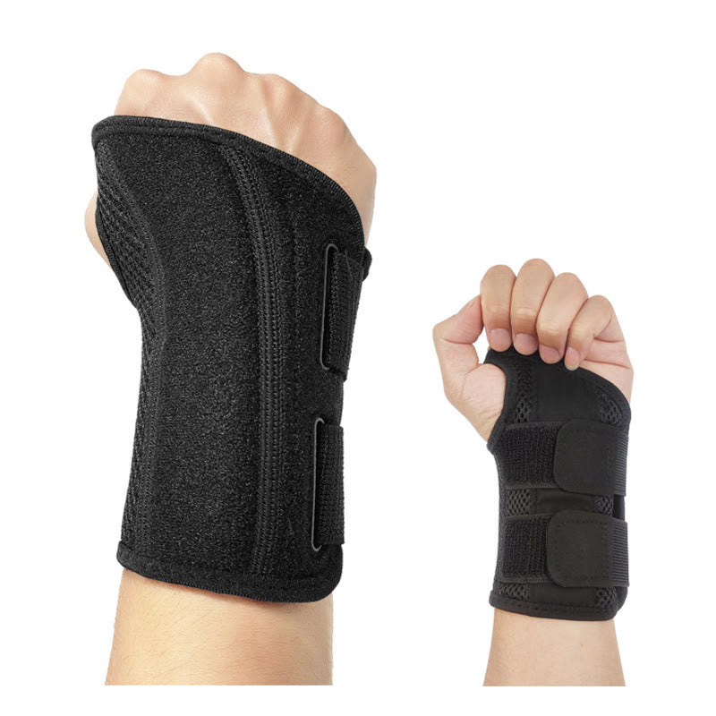 Attelles de poignet de compression respirantes de couleur unie - Noir - L/XL - image 3