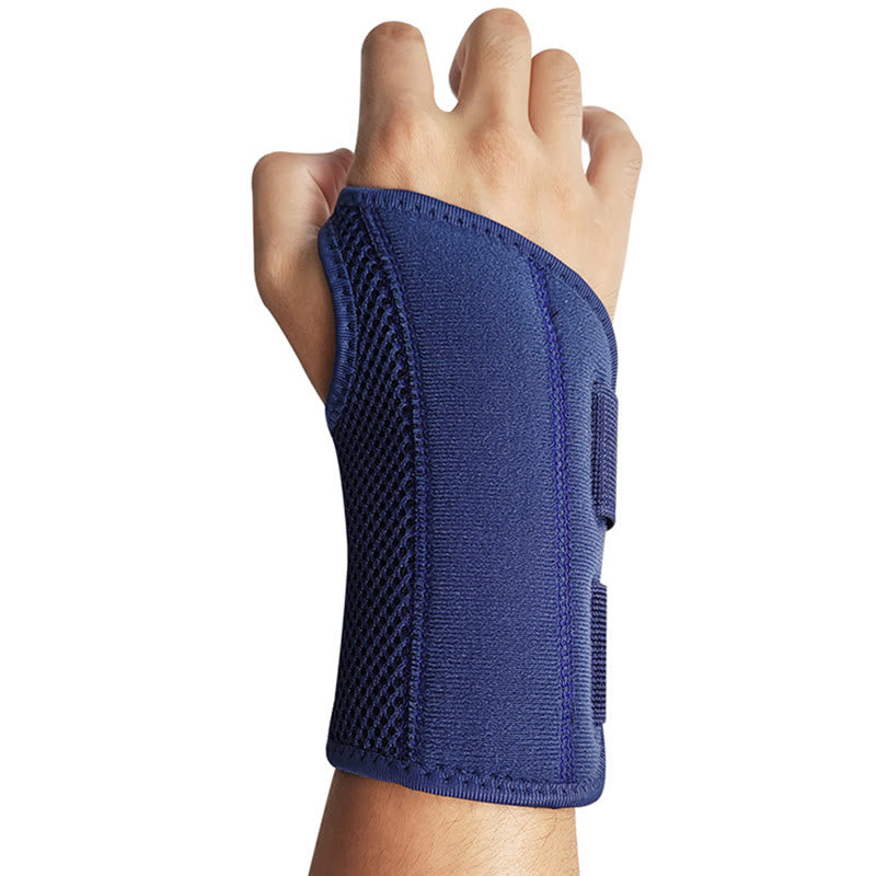 Attelles de poignet de compression respirantes de couleur unie - Bleu marine - L/XL - image 9