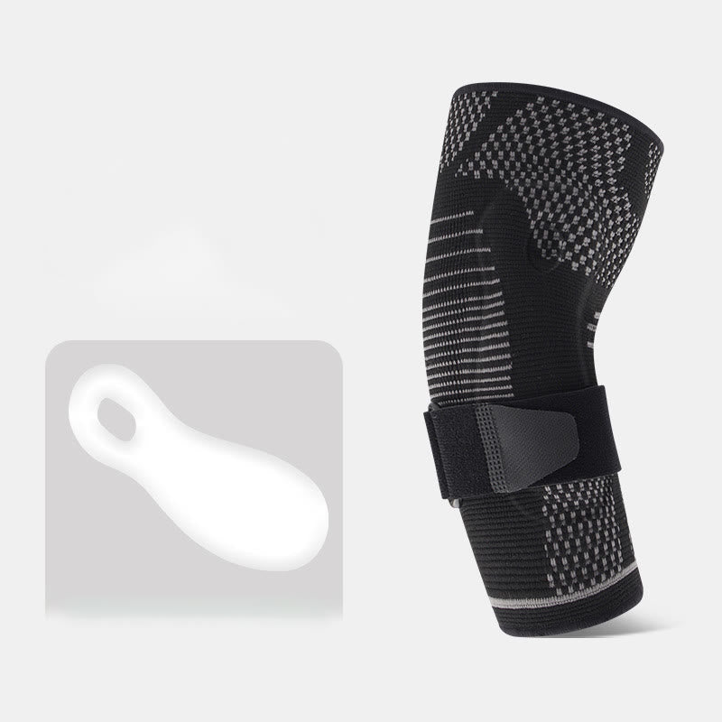 Manchons de coude en silicone tricotés 3D - Noir - XL - image 9