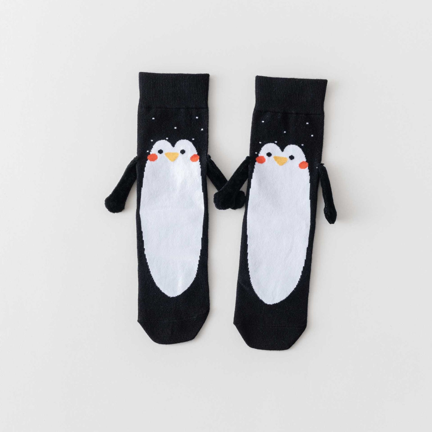 Chaussettes courtes amusantes main dans la main grande taille (3 paires) - Noir - EU36-40 (US3-7) - image 15