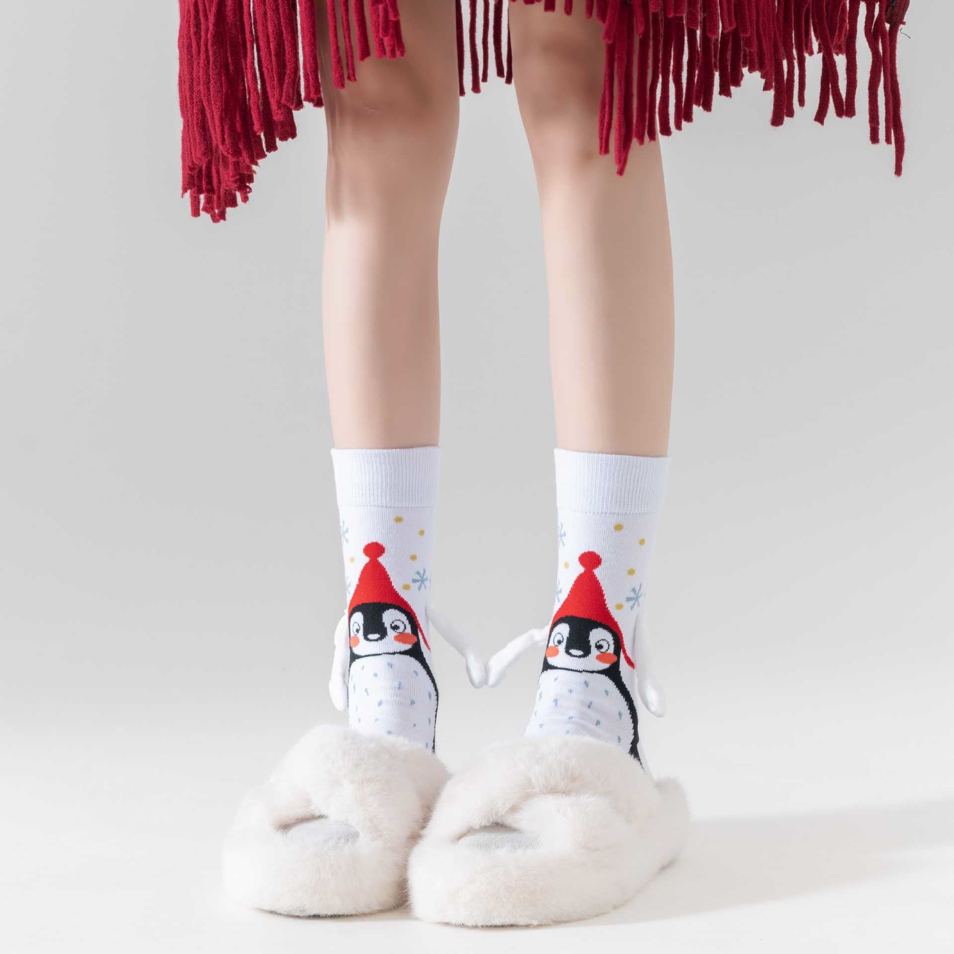 Chaussettes humoristiques main dans la main (3 paires) - image 3