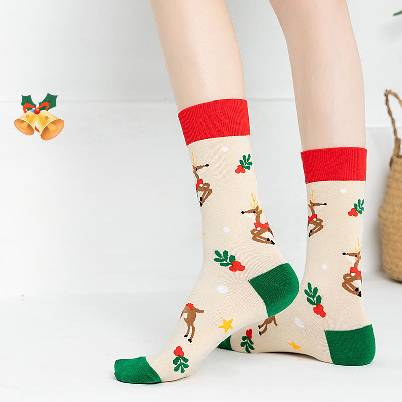 Chaussettes à motif de Noël (3 paires) - image 3