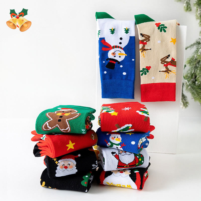 Chaussettes à motif de Noël (3 paires) - image 4