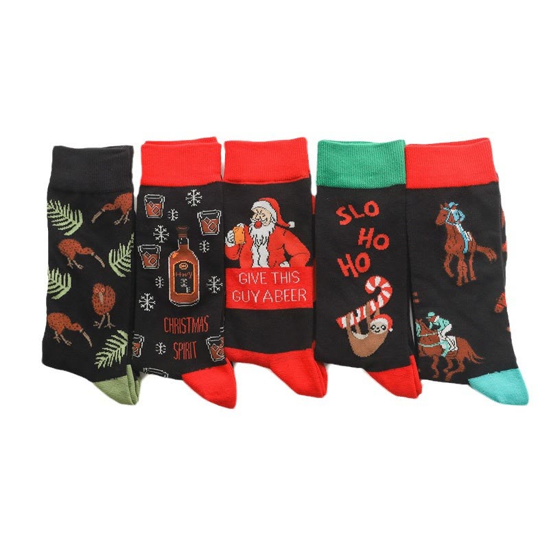 Chaussettes de Noël créatives grande taille (5 paires) - image 9