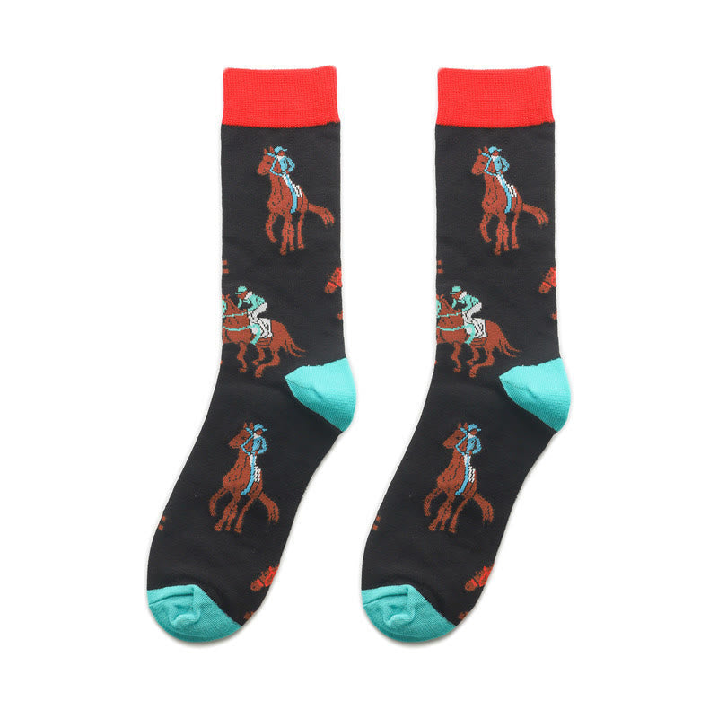 Chaussettes de Noël créatives grande taille (5 paires) - image 1