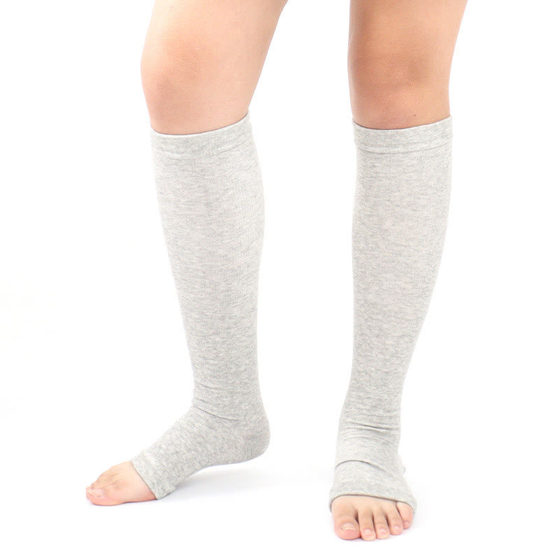 Chaussettes de compression confortables sans coutures grande taille (4 paires) - Gris - EU36-42 (US3-8.5) - image 5