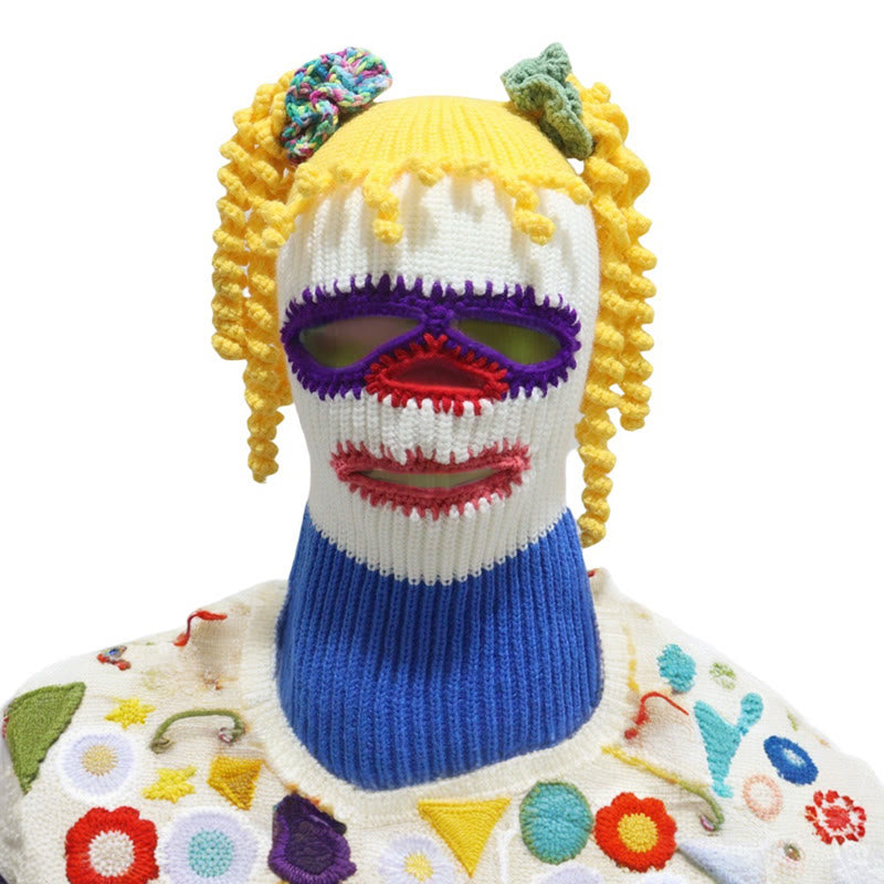 Bonnet masque de clown grande taille - image 0