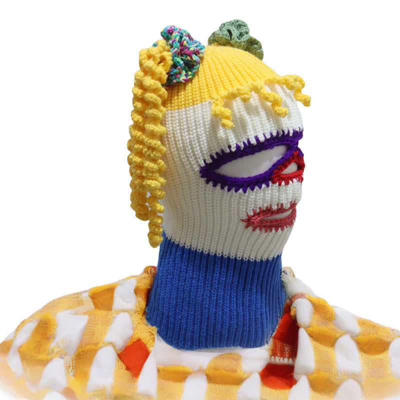 Bonnet masque de clown grande taille - image 1