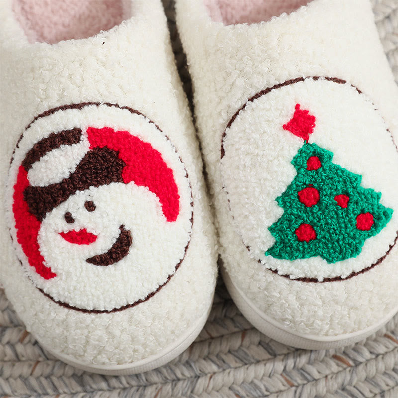 Chaussons bonhomme de neige sapin de Noël grande taille - image 5