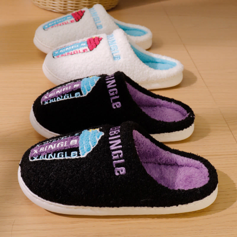 Chaussons grande taille en forme de crème glacée - image 2