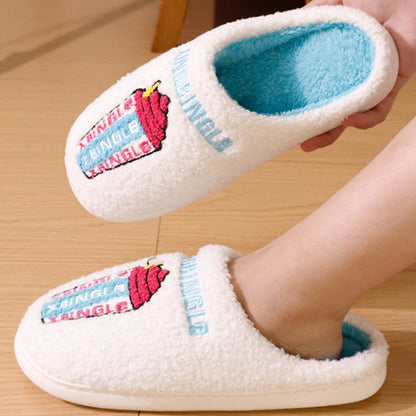 Chaussons grande taille en forme de crème glacée - image 0