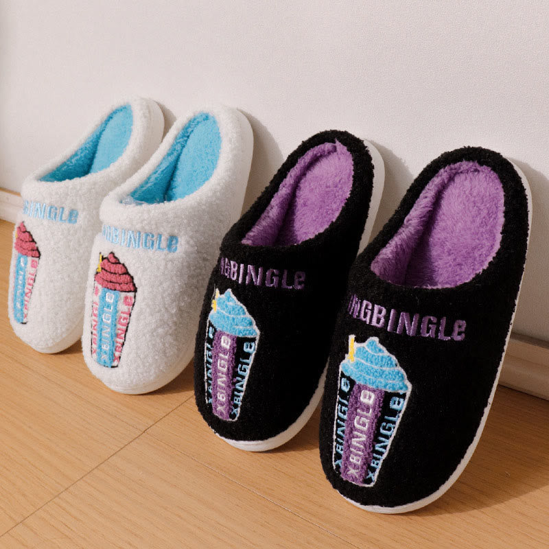 Chaussons grande taille en forme de crème glacée - image 3
