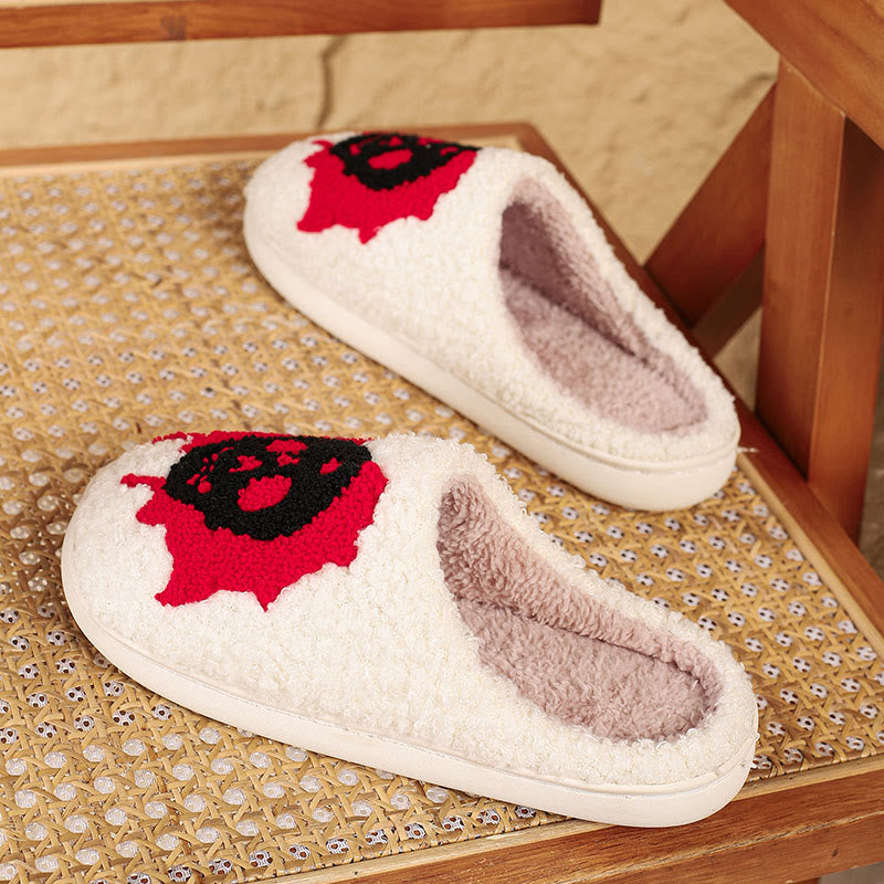 Chaussons grande taille à motif tête de mort sanglante - image 5