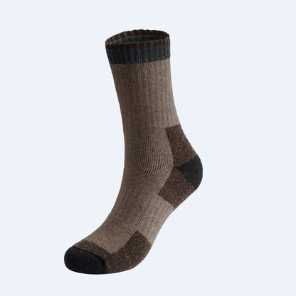 Chaussettes d'hiver en laine (5 paires) - Brun - EU40-47(US7-12.5) - image 8