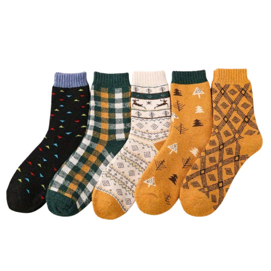 Chaussettes rétro Diamond Quarter (5 paires) - image 0