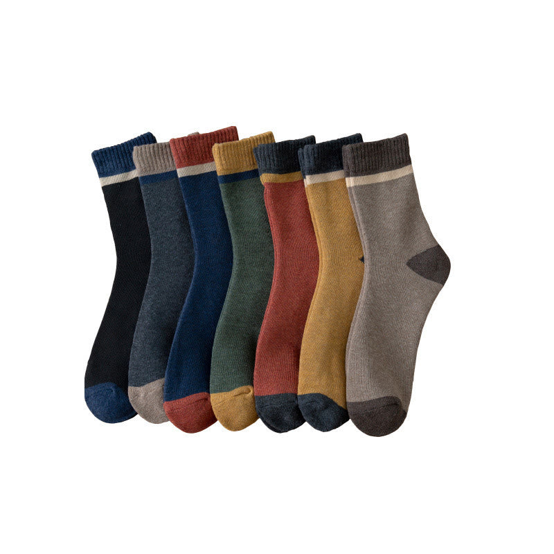 Chaussettes classiques tendance grande taille (7 paires) - Multicolore - EU39-43(US6-9) - image 9