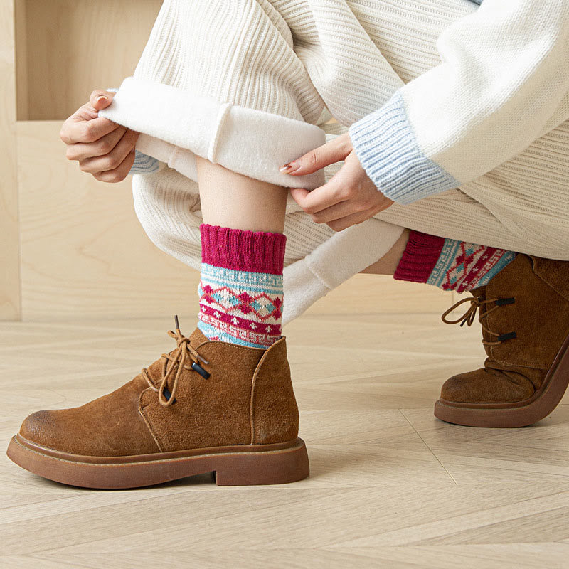 Chaussettes épaisses de style ethnique (5 paires) - image 6