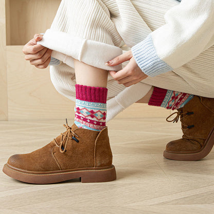 Chaussettes épaisses de style ethnique (5 paires) - image 6