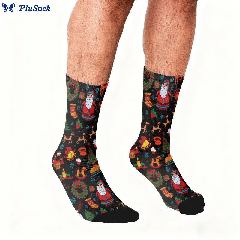 Chaussettes Père Noël Elk Quarter Grande Taille - image 2