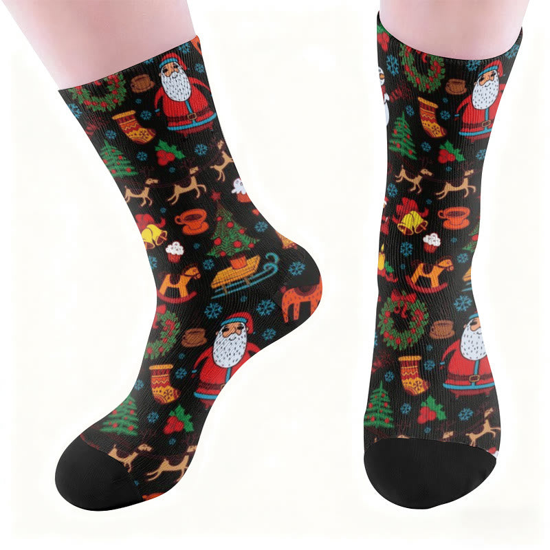 Chaussettes Père Noël Elk Quarter Grande Taille - image 1