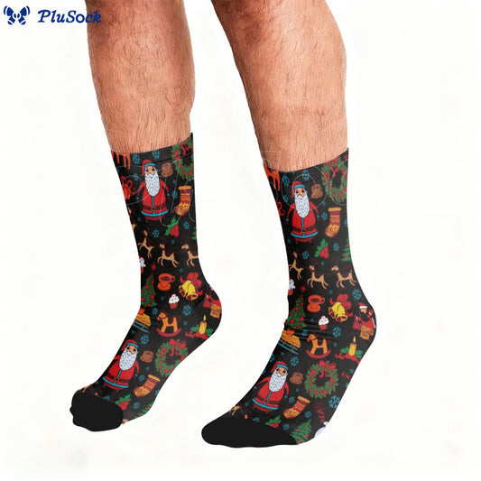 Chaussettes Père Noël et Élan - image 0