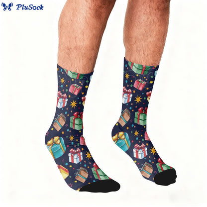 Chaussettes courtes dans une boîte cadeau de Noël - image 1