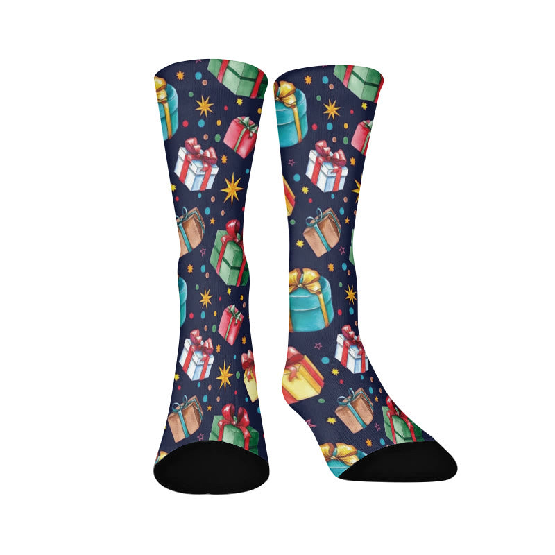 Coffret cadeau de Noël grande taille - Chaussettes courtes - Bleu marine - EU37-44 (US4-10) - image 3