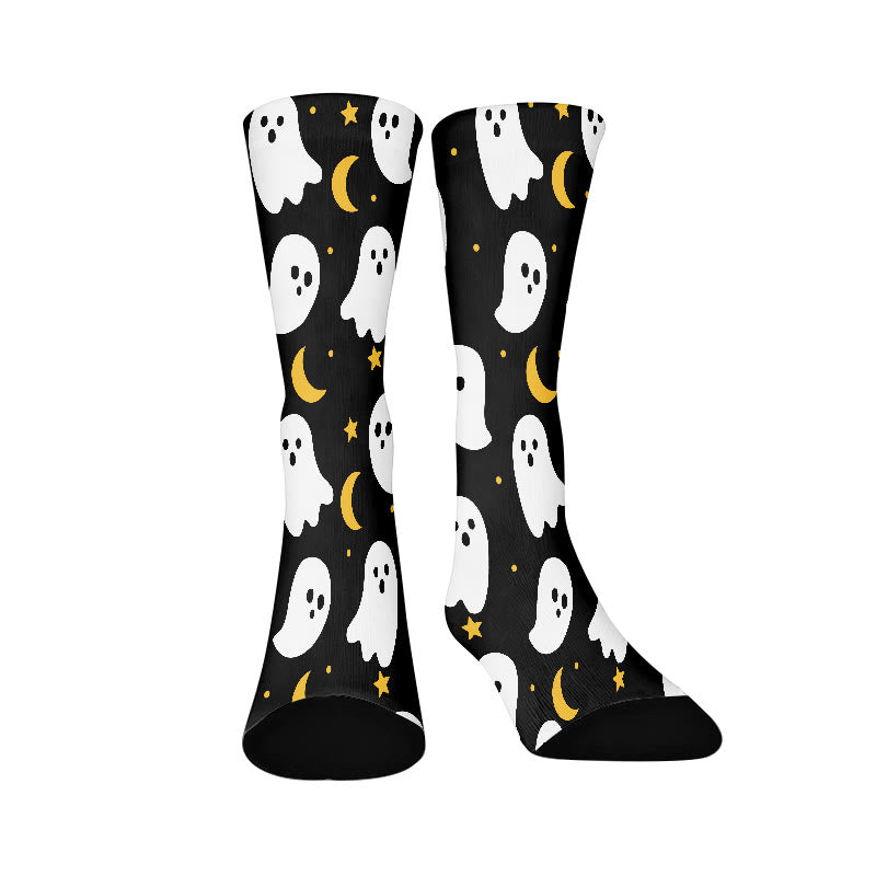 Chaussettes quart de fantôme grande taille - Noir - EU37-44 (US4-10) - image 3