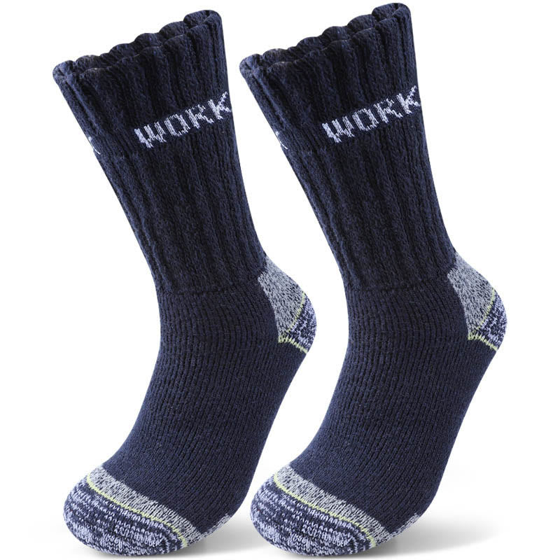 Chaussettes longues épaisses de protection contre le froid (3 paires) - Bleu marine - EU39-45 (US6-11) - image 1