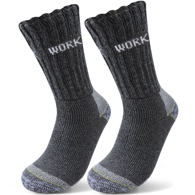 Chaussettes longues épaisses de protection contre le froid (3 paires) - Gris foncé - EU39-45 (US6-11) - image 3