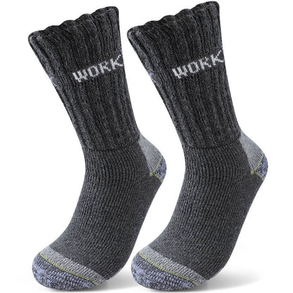 Chaussettes longues épaisses de protection contre le froid (3 paires) - Gris foncé - EU39-45 (US6-11) - image 3