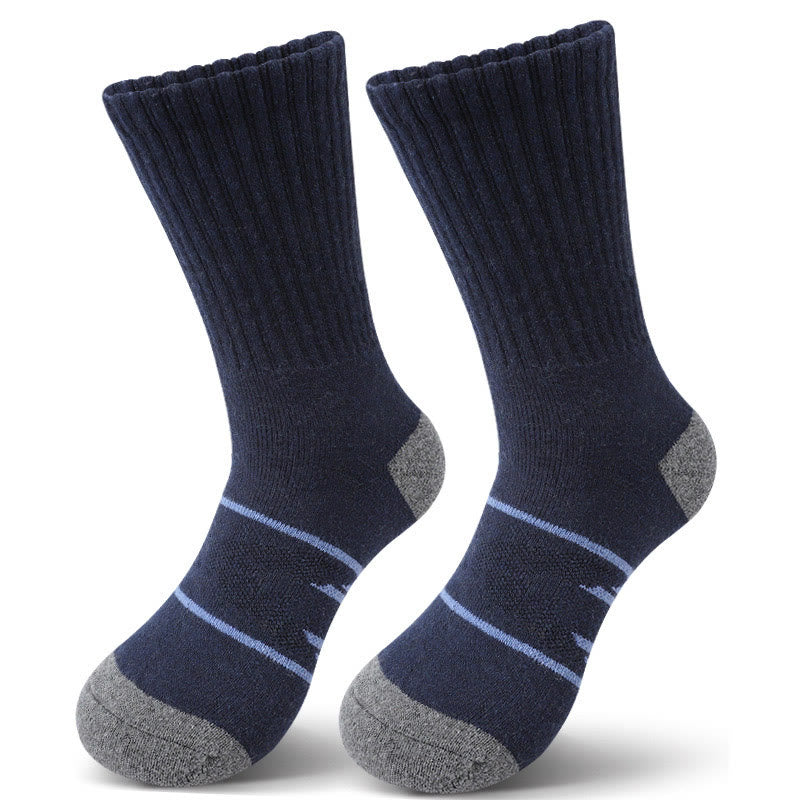 Chaussettes courtes grande taille (4 paires) - Bleu marine - EU36-42(US3-8.5) - image 4