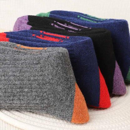 Chaussettes de randonnée en laine grande taille (4 paires) - image 5